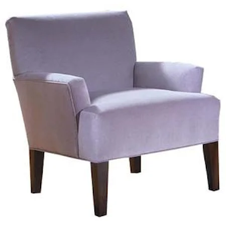 Ellen Accent Chair w/ Exposed Wood Legs